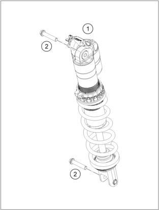 Explosionsgrafik FEDERBEIN