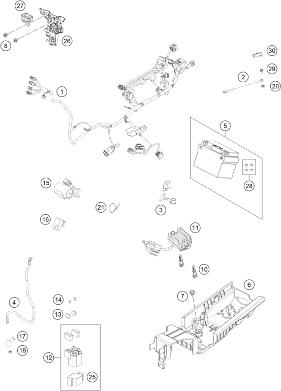 Explosionsgrafik KABELSTRANG