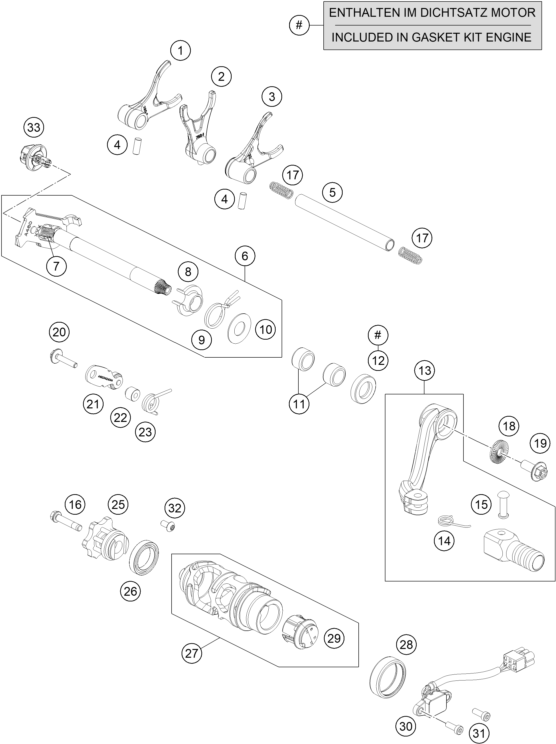 Explosionsgrafik SCHALTUNG