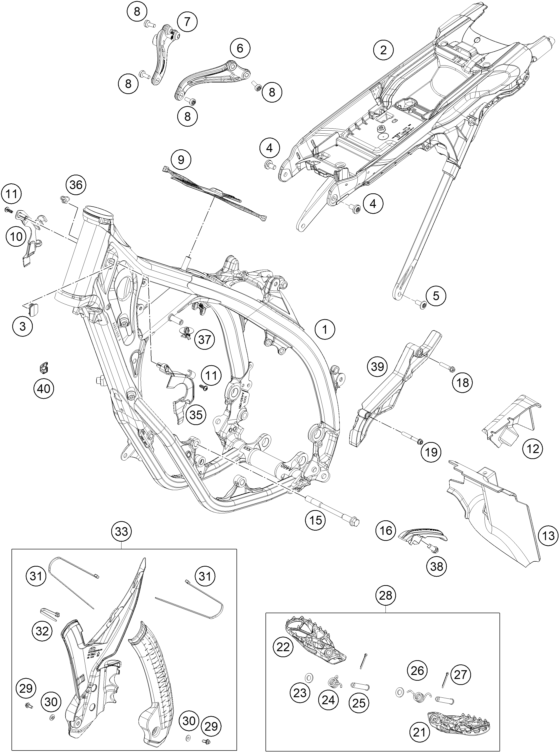 Explosionsgrafik RAHMEN