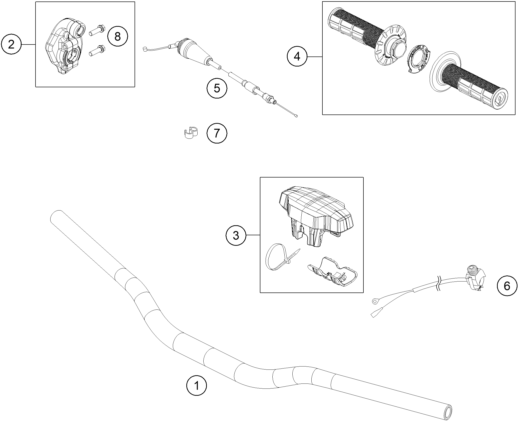 Explosionsgrafik LENKER, ARMATUREN