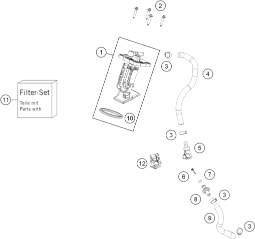 Explosionsgrafik KRAFTSTOFFPUMPE