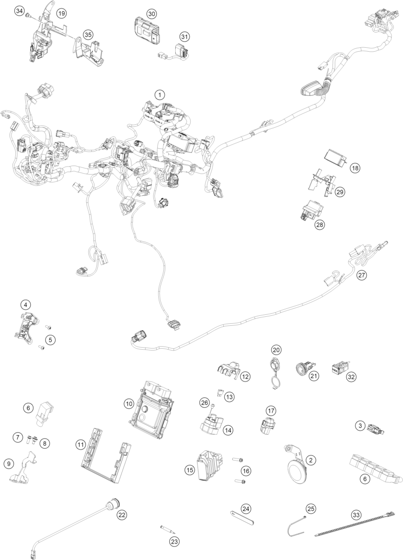 Explosionsgrafik KABELSTRANG