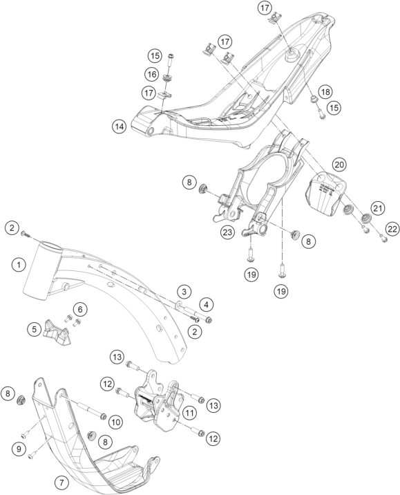 Explosionsgrafik RAHMEN