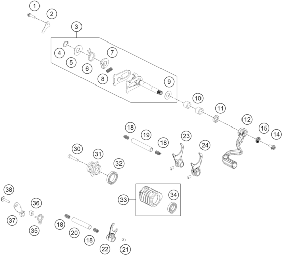 Explosionsgrafik SCHALTUNG