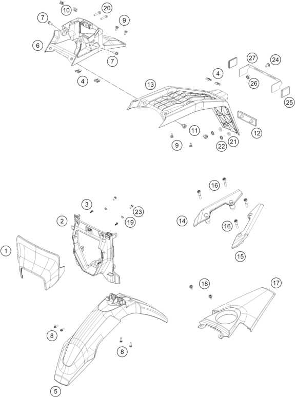 Explosionsgrafik MASKE, KOTFLÜGEL