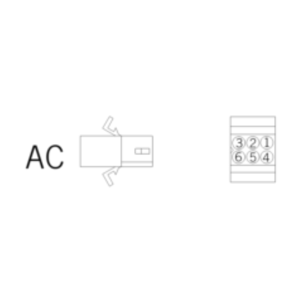 Ersatzstecker AC 6-polig-nt
