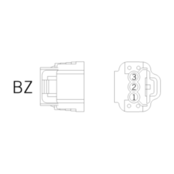 Ersatzstecker BZ 3-polig-bl