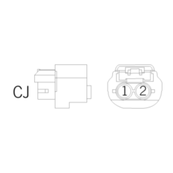 Ersatzstecker CJ 2-polig-bl