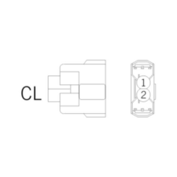Ersatzstecker CL 2-polig-bl