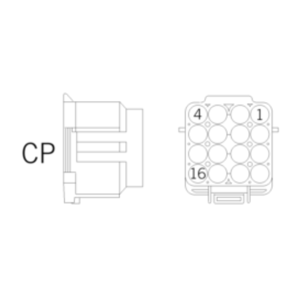 Ersatzstecker CP 16-polig-gr