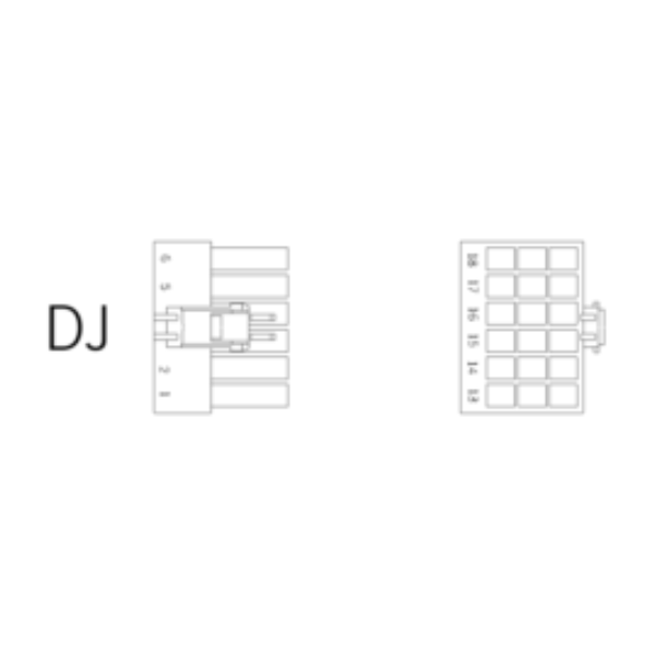 Ersatzstecker DJ 18-polig-bl