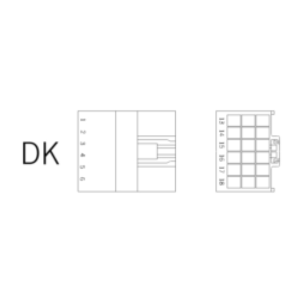 Ersatzstecker DK 18-polig-bl