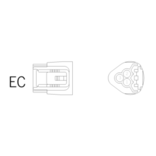 Ersatzstecker EC 3-polig-gr