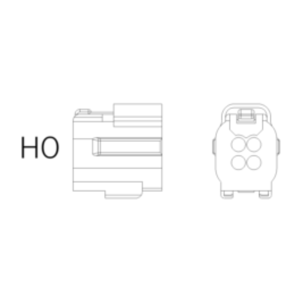 Ersatzstecker HO 4-polig-bl