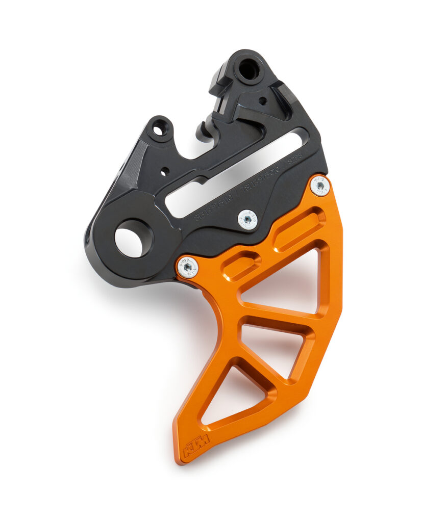 Bremssattelträger mit Bremsscheibenschutz