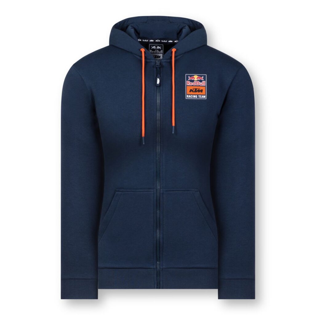 Backprint Hoodie mit Reißverschluss Damen