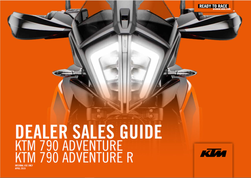 Dealer Sales Guide 790 Adventure