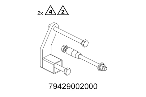 Halter und Aufnahme für Montagebock