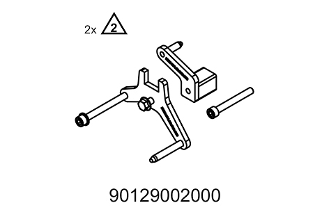 Halter und Aufnahme für Montagebock