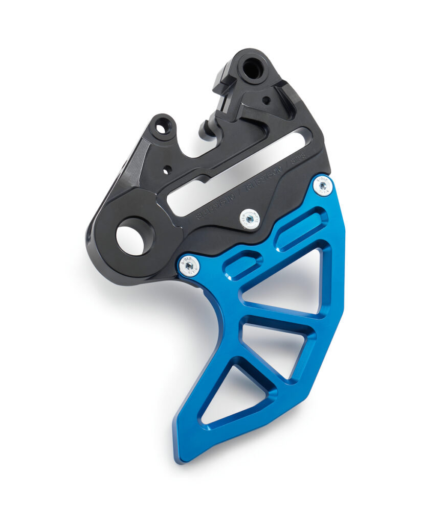 Bremssattelträger mit Bremsscheibenschutz