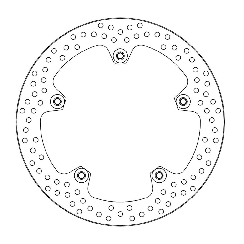 MOTO-MASTER - RIVETED HALO Floating Steel Disc 320mm front left/right