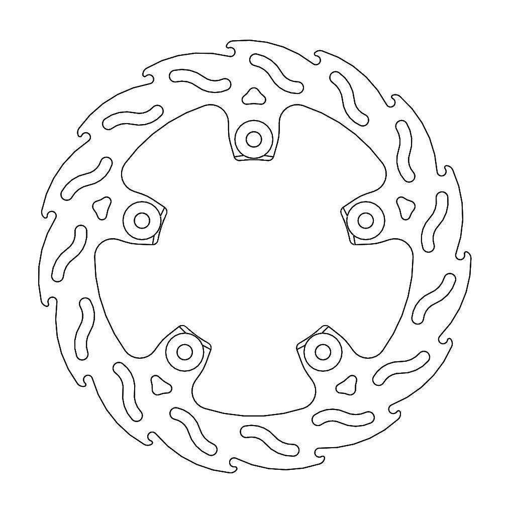 MOTO-MASTER - FLAME Fixed Disc 240mm rear