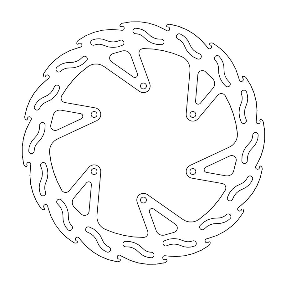 MOTO-MASTER - FLAME Fixed Disc 267mm rear