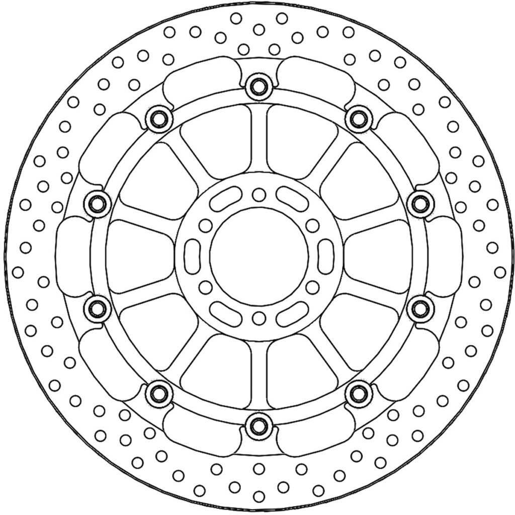 MOTO-MASTER - HALO Floating Alu Offset Disc 320mm front left/right