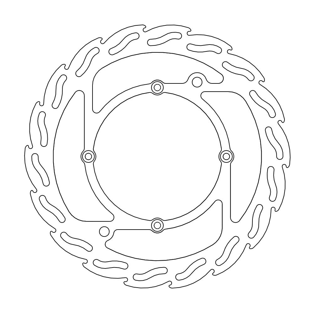 MOTO-MASTER - FLAME Fixed Disc 260mm front
