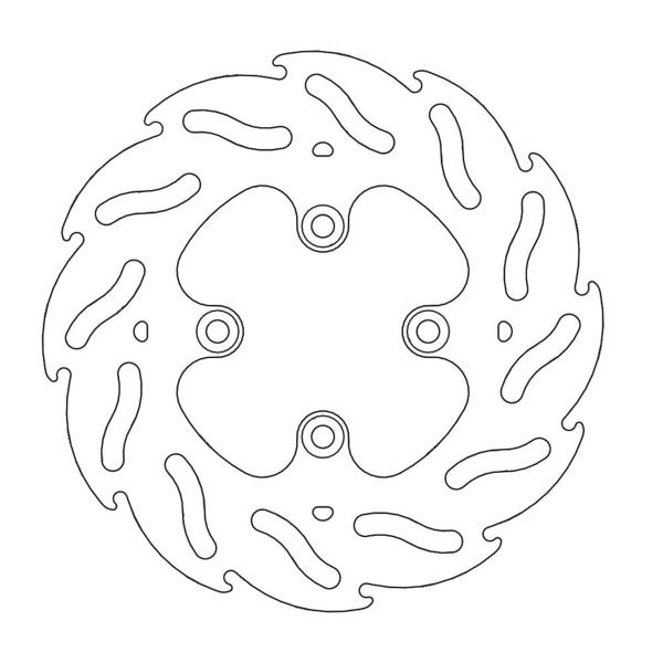 MOTO-MASTER - FLAME Fixed Disc 160mm rear