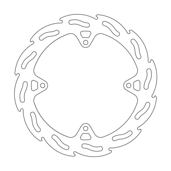 MOTO-MASTER - FLAME Fixed Disc 210mm rear
