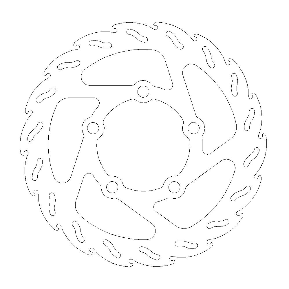MOTO-MASTER - FLAME Fixed Disc 140mm rear