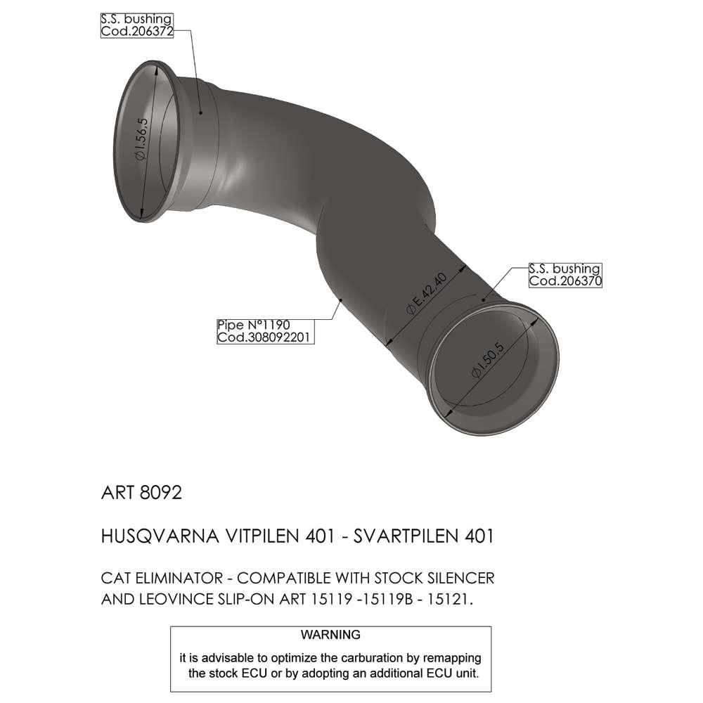LeoVince CAT ELIMINATOR (LINK PIPE)