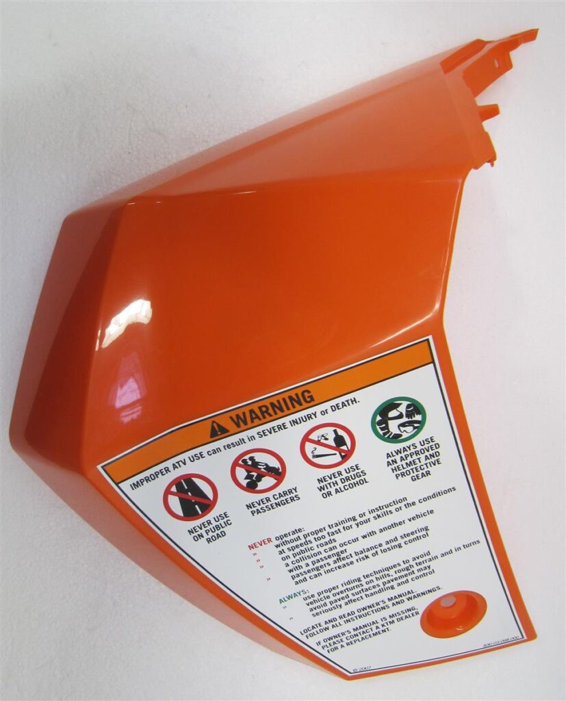 KOTFLÜGEL VORNE LINKS ORANGE