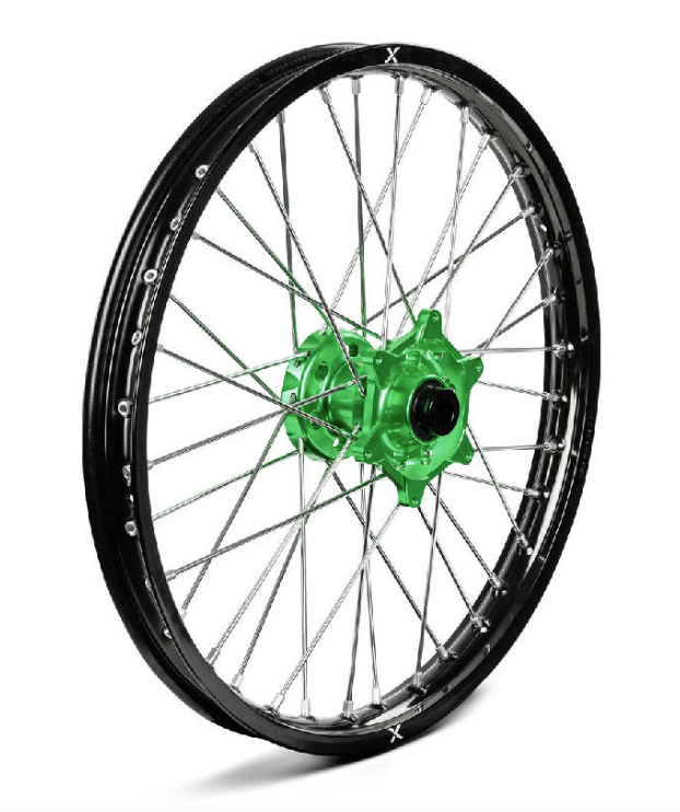 X-GRIP einzelne Felge schwarz-grün, V1
