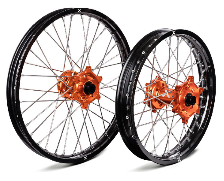 X-GRIP Felgen-Set schwarz-orange, V2