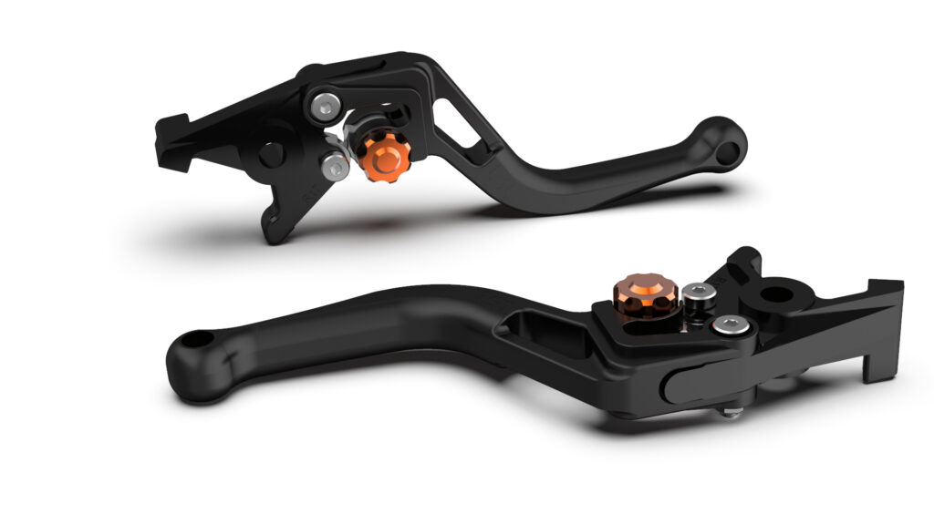 LSL Alu-Bremshebel BOW, kurz schwarz/orange Duke/Supermoto/SuperDuke/Adventure