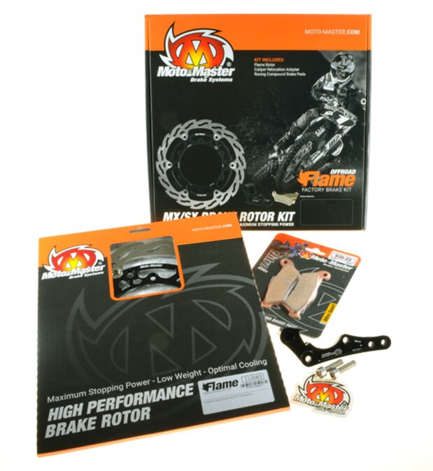 MOTO-MASTER - BRAKE KIT MX FLOAT FRONT 270mm BRAKE KIT FLOATING FLAME 270MM