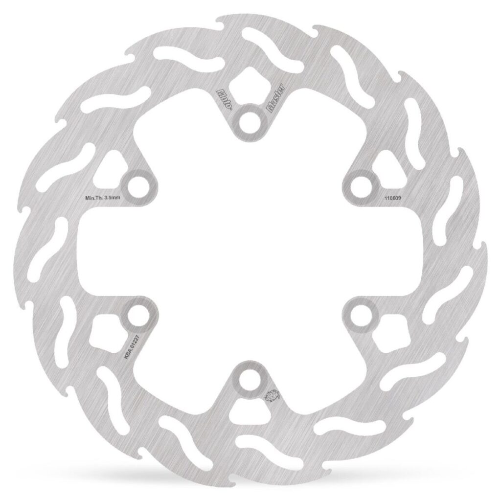MOTO-MASTER - BRAKE DISC FLAME REAR BRAKE ROTOR FIXED FLAME NATURAL