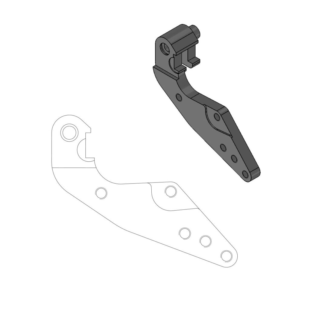MOTO-MASTER - Caliper Adapter bracket for 298mm Rally/Dakar series disc