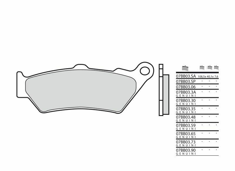 BREMBO Genuine Sintermetall Bremsbeläge - 07BB0390