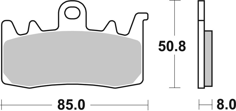 BREMBO Street Sintermetall Bremsbeläge - 07BB38SA