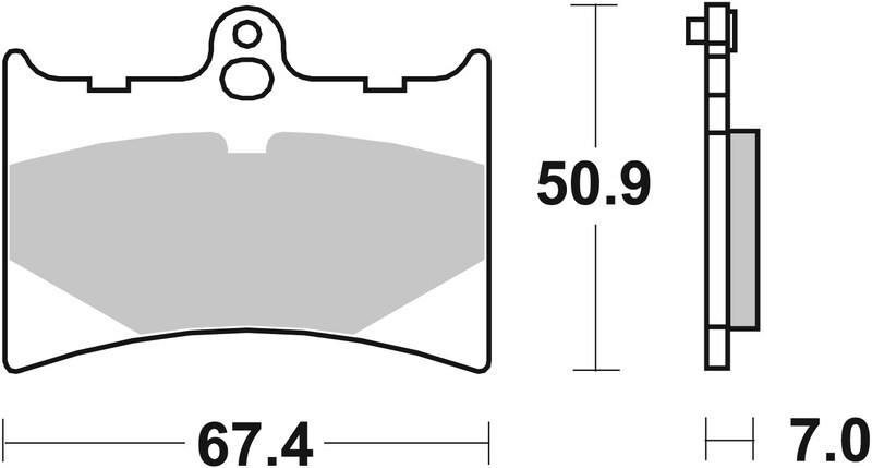 BREMBO Street Carbon Keramik Bremsbeläge - 07GR5605