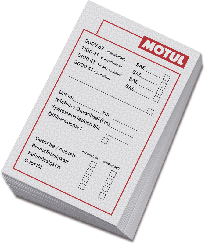 MOTUL Ölwechsel-Aufkleber 50 Stk.
