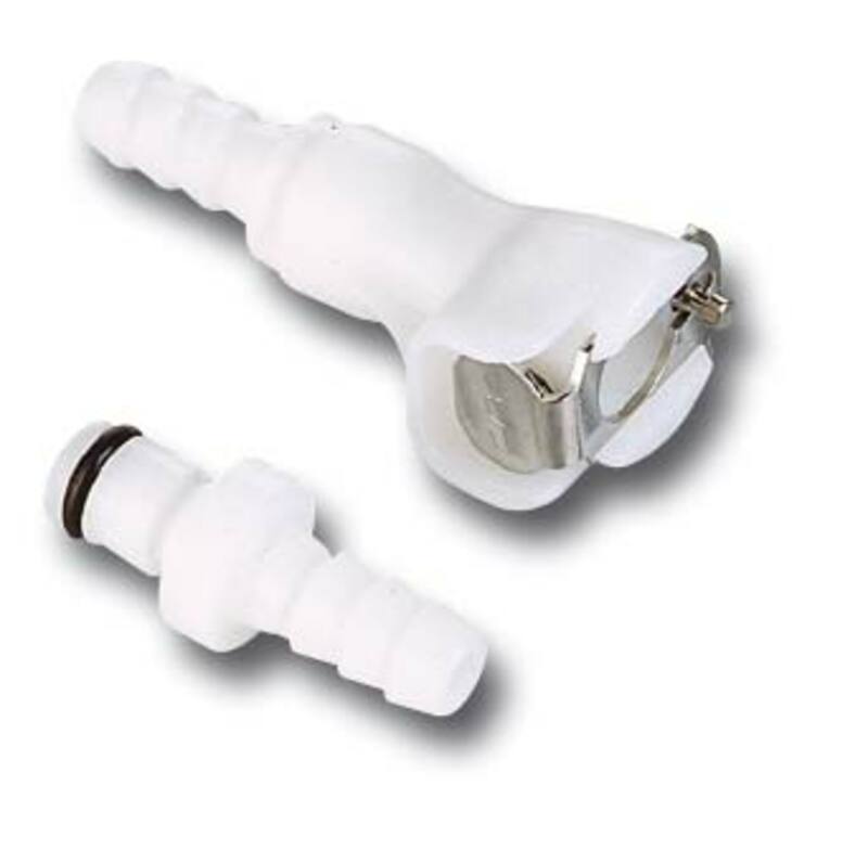 MOTION PRO Schnellkupplung Ø 8 mm einfach verriegelt weiß
