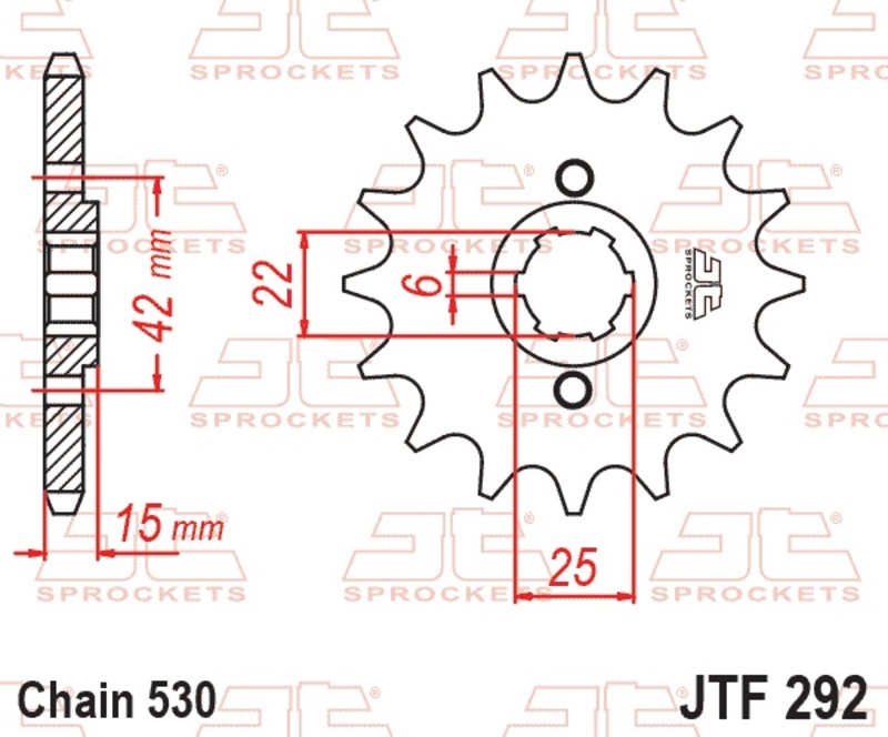 JT SPROCKETS Standard Stahlritzel vorne - 525