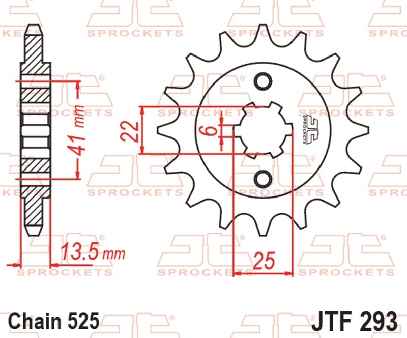 JT SPROCKETS Standard Stahlritzel vorne - 525