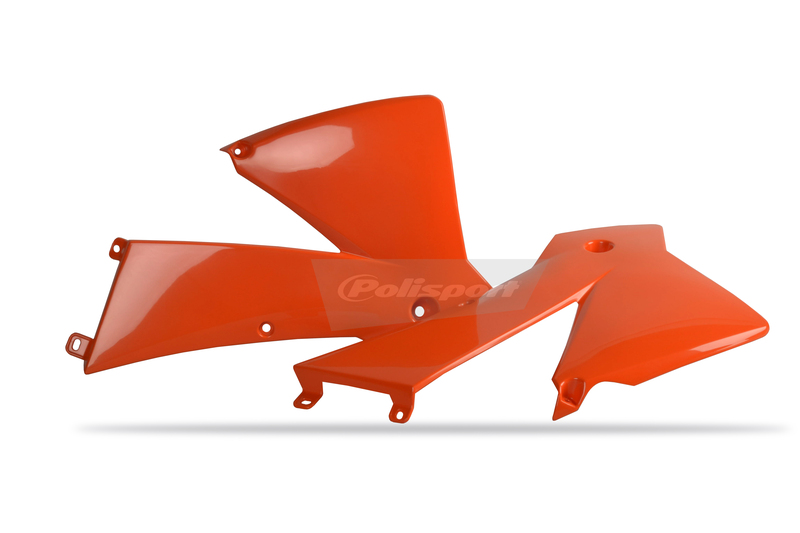 POLISPORT Kühlerspoiler seitlich Orange KTM