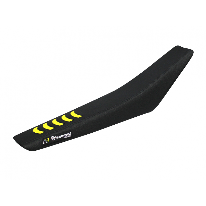 BLACKBIRD Double Grip 3 Sitzbankbezug schwarz/gelb Husqvarna